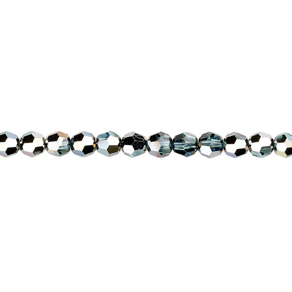 Bead 12pk aquamarine golden Sahara, Crystal Passions® 4mm round 5000 image number 0