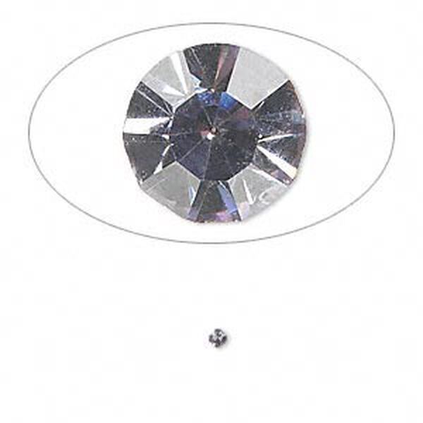 Chaton, glass rhinestone, lavender, foil back, 1.7-1.8mm faceted round, PP11. Sold per pkg of 72. image number 0