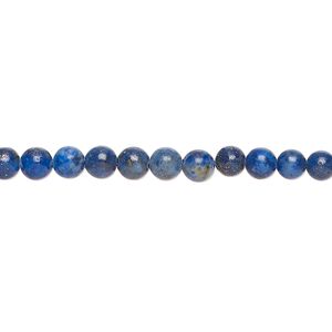 Lapis lazuli 1pkg1, round bead 15 inch 3-5mm