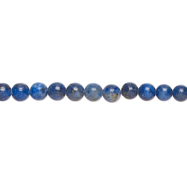Lapis lazuli 1pkg1, round bead 15 inch 3-5mm image number 0