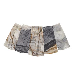 Picasso "jasper" 1pkg5, hand-cut top-drilled rough front fan focal natural 30x18mm-36x20mm