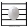 Display, necklace, leatherette, pkg/1, 5-1/2 x 4-3/4 x 2-1/2 inches, white. image number 3