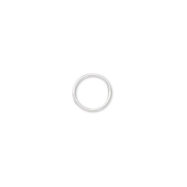 Jump ring, sterling silver-filled, 9mm soldered round, 7.8mm inside diameter, 22 gauge. Sold per pkg of 20. image number 0