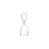 Bail, ice-pick, sterling silver, 20.5x4mm 7.5mm grip length. Sold individually. image number 1