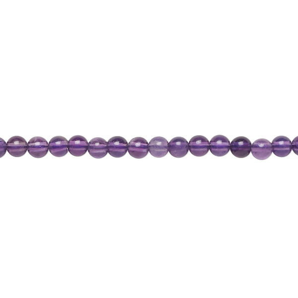 Amethyst 1pkg1, round bead natural B grade, 15.5-16 inch 3mm image number 0