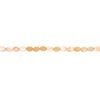 Mother-of-pearl shell 1pkg1, flat oval bead 15 inch carrot 14x9mm-15x11mm image number 1