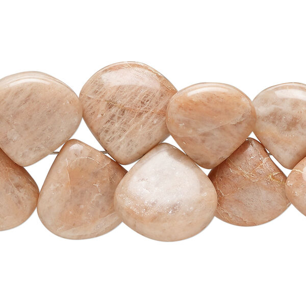 Rose jasper 1pkg1, hand-cut top-drilled puffed teardrop bead natural B- grade, 8 inch graduated 10x9mm-17x16mm image number 0