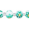 Bead, glass 1pkg8, multicolored, 12mm hand-painted round. image number 0