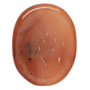 Carnelian 1pkg1, oval worry stone 35x25mm