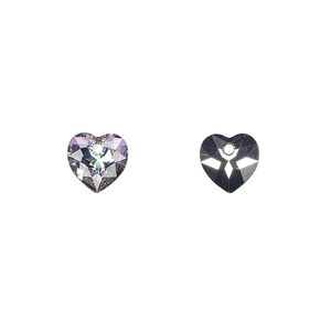 Drop 4pk crystal vitrail light P, Crystal Passions® 8mm pendant heart cut 6432