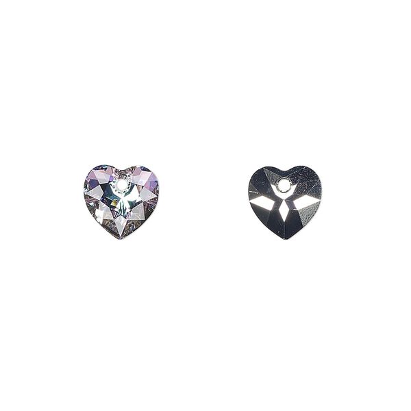 Drop 4pk crystal vitrail light P, Crystal Passions® 8mm pendant heart cut 6432 image number 0