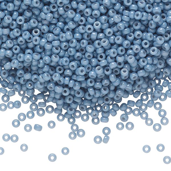 Seed bead, Miyuki, glass, pkg/25g, #11 rocaille, Duracoat® opaque outside dyed bayberry, (RR-4482). image number 0