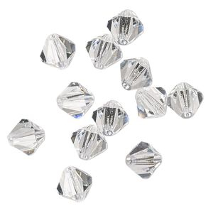 Bead 12pk crystal, vintage Preciosa Czech crystal 8mm bicone