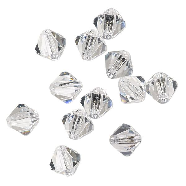 Bead 12pk crystal, vintage Preciosa Czech crystal 8mm bicone image number 0