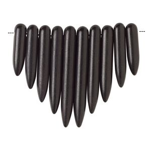 Magnesite 1pkg10, spike fan focal graduated 20x5mm-39x5mm