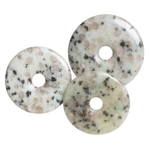 Sesame jasper 1pkg3, donut focal natural mix 37-45mm