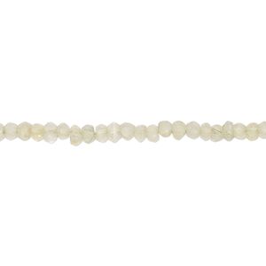 Prehnite 1pkg1, hand-cut faceted rondelle bead natural 13 inch 2-3mm