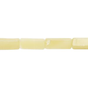 Olive new "jade" 1pkg1, square tube bead natural 15 inch 12x4mm-15x5mm