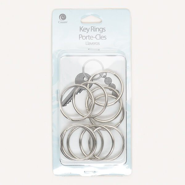 Split ring, steel, 32mm round, 27mm inside diameter. Sold per pkg of 10. image number 0