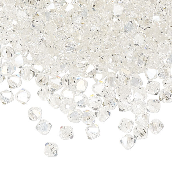 Bead 720pk crystal argent flare, Preciosa Czech crystal 4mm bicone image number 0