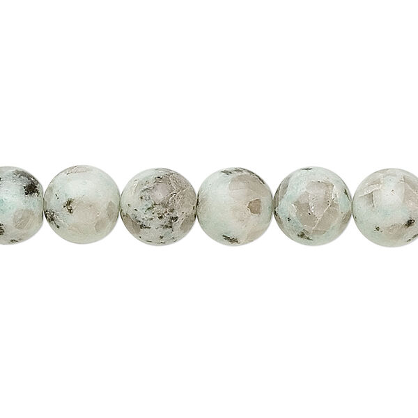 Bead, sesame jasper (natural), opaque to semitranslucent, 10mm round, B grade, Mohs hardness 6-1/2 to 7. Sold per 15-1/2" to 16" strand. image number 0