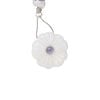 Rainbow moonstone / iolite 1pkg1, top-drilled hand-cut 1sided carved flower bead natural, 16mm image number 0