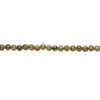 Unakite 1pkg1, round bead natural, 15 inch 8mm image number 1