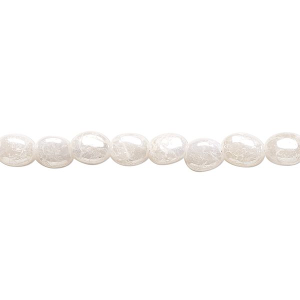 Sillimanite 1pkg1, hand-cut puffed oval bead 15.5-16 inch 6x5mm-8x7mm image number 0