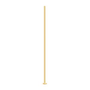 Head pin, gold-plated brass, 1/2 inch, 22 gauge. Sold per pkg of 500.