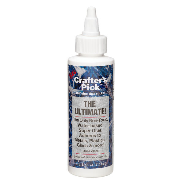 Adhesive, Crafter's Pick&trade; The Ultimate!, pkg/4-fluid-ounce bottle. image number 0