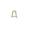 Bail, ice-pick, antiqued brass, 13x4mm textured triangle, 7mm grip length. Sold individually. image number 1