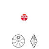 Drop 12pk light Siam, Crystal Passions® 6mm pendant mini disk 6428 image number 0