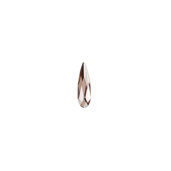 Flat back 30pk blush rose foil back, Crystal Passions® 10x2.8mm raindrop 2304 image number 0
