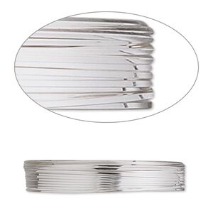Wire, stainless steel, soft, square, 24 gauge. Sold per pkg of 10 meters.