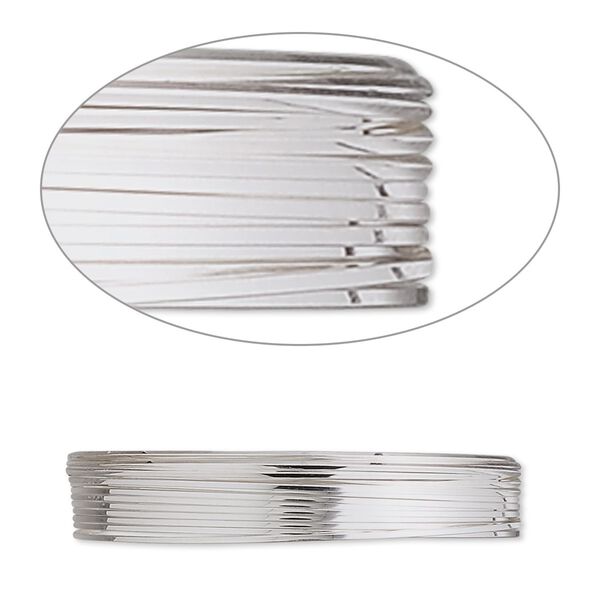 Wire, stainless steel, soft, square, 24 gauge. Sold per pkg of 10 meters. image number 0