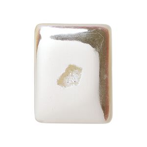 Druzy agate 1pkg1, hand-cut non-calibrated dichroic rectangle cab 30x24mm-33x26mm