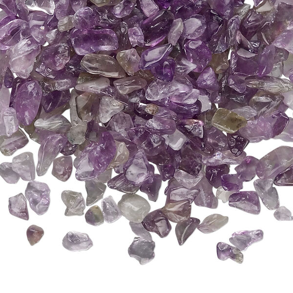 Inlay chip, amethyst (natural), mini undrilled chip, Mohs hardness 7. Sold per 50-gram pkg. image number 0