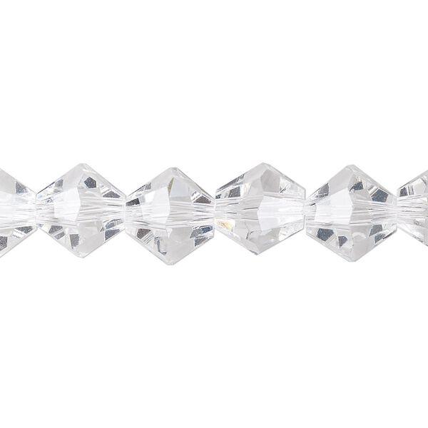 Bead 1pk transparent clear, Celestial Crystal® 10mm bicone 8 inch image number 0