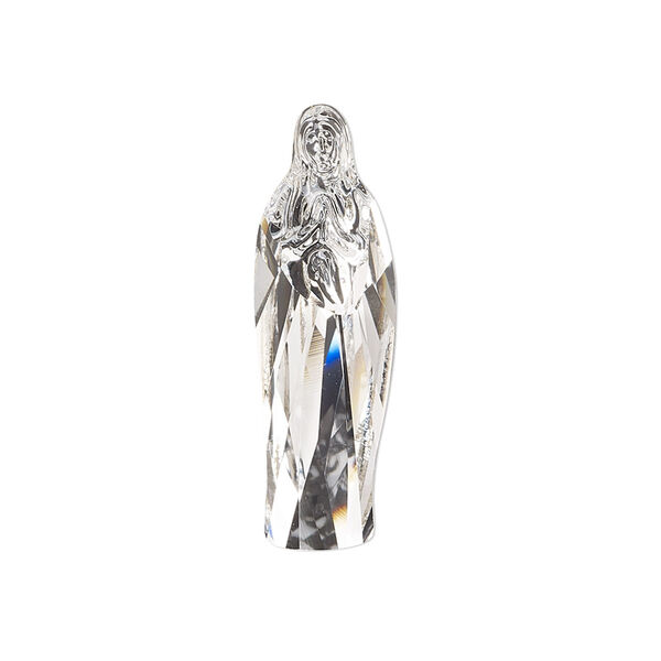 Fancy stone 1pk crystal foil back, Crystal Passions® 30x9.5mm Virgin Mary 4973 image number 0