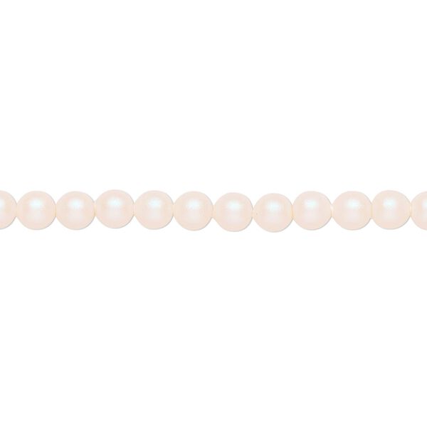 Pearl 500pk pearlescent white, Crystal Passions® 4mm round 5810 image number 0