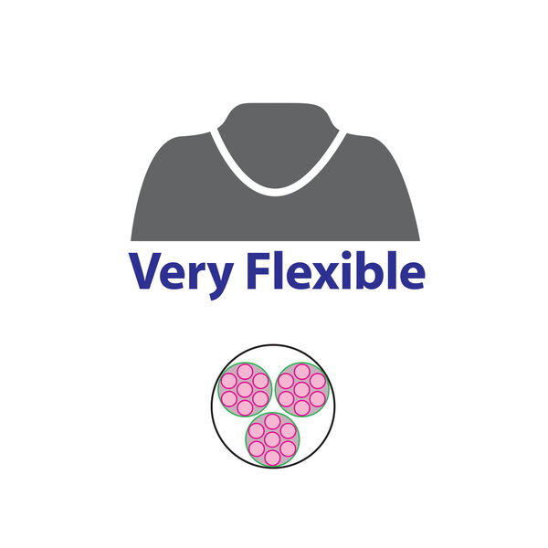 Beading wire, Accu-Flex&reg; 1pkg1, nylon and stainless steel, clear, 21 strand, 0.019-inch diameter, 30-foot spool. image number 1