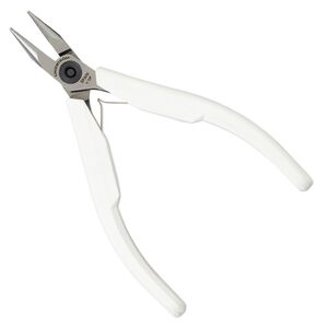 Pliers Lindstrom® Supreme series 1pkg1 alloyed steel, 4-3/4 inches chain-nose, white / silver (PLR-7893)