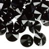 Drop 12pk jet, Crystal Passions® 12mm pendant mini disk 6428 image number 1