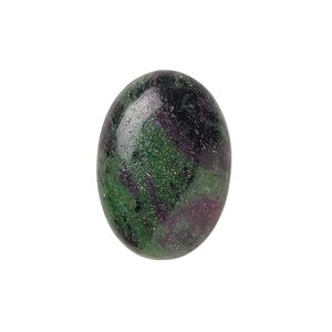 Ruby in zoisite 1pkg1, calibrated oval cab natural 25x18mm
