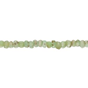 Chrysoprase 1pkg1, hand-cut faceted rondelle bead natural 14 inch 3x2mm-4x3mm / 3mm