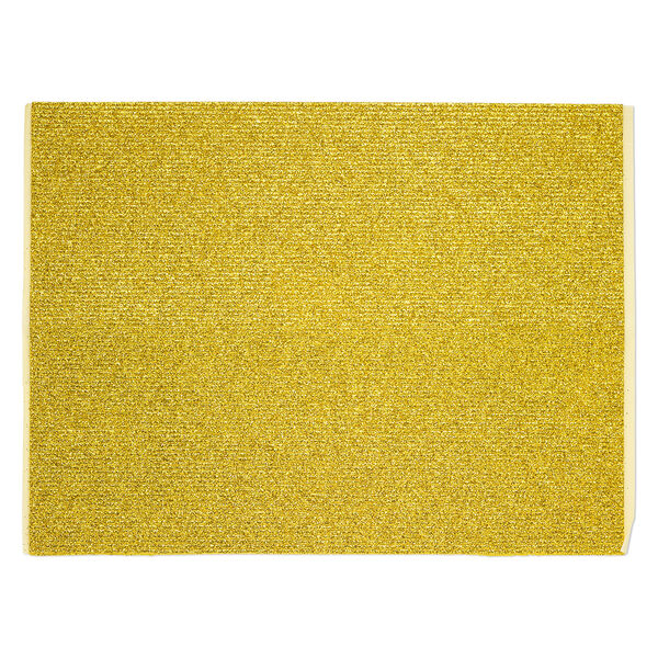 Adhesive strip, Art Edge™, EVA foam, gold glitter, 2mm. Sold per 10-inch sheet. image number 1