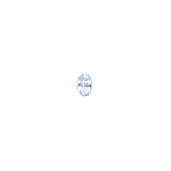 Gem, sky blue topaz (irradiated), 6x4mm faceted oval, A- grade, Mohs hardness 8. Sold individually. image number 0