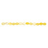 Mother-of-pearl shell 1pkg1, flat oval bead 15 inch golden yellow 18x13mm-18x14mm image number 1