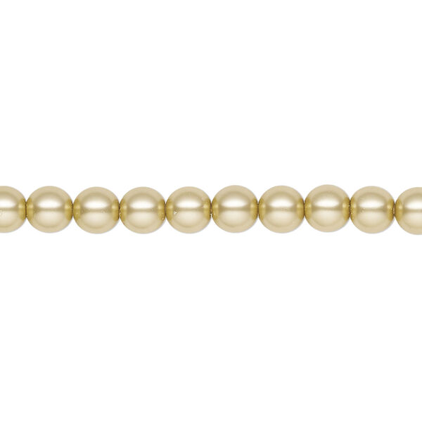 Pearl 500pk vanilla, Preciosa Czech crystal 5mm round image number 0