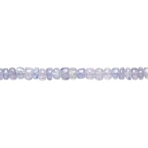 Tanzanite 1pkg1, hand-cut rondelle bead 8 inch 3x1mm-4x3mm
